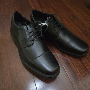 Rockport Trutech Men's Black Leather Oxfords Size  11